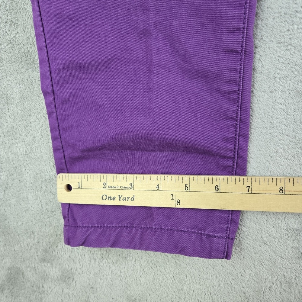 Camicissima Pants 34x34 Purple Cotton 5 Pockets Smart Casual Made In Italy - Picture 5 of 13